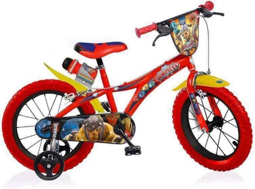 BICICLETTA 14 POLLICI GORMITI BAMBINO MTB MOUNTAIN BIKE CON ROTELLE