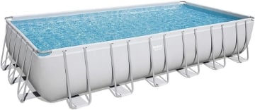 PISCINA POWER STEEL FRAME RETT.     732X366X132, CAP. 30.045 LT.