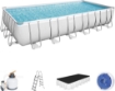 PISCINA POWER STEEL FRAME RETT.     732X366X132, CAP. 30.045 LT.