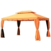 GAZEBO DI LUSSO TENDONE DA GIARDINO CON TETTOIA IDROREPELLENTE 3X4M