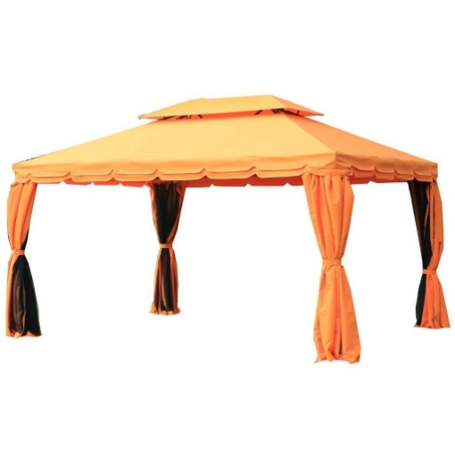 GAZEBO DI LUSSO TENDONE DA GIARDINO CON TETTOIA IDROREPELLENTE 3X4M