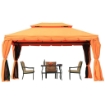 GAZEBO DI LUSSO TENDONE DA GIARDINO CON TETTOIA IDROREPELLENTE 3X4M