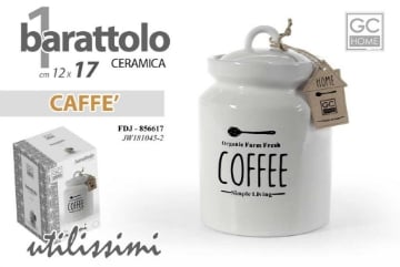 ORGANIC FARM BARATTOLO IN CERAMICA PER CAFFE 12X12X17 CM
