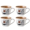 MAURY'S SET 4 TAZZE DEISGN CAFFE DA 550 CC IN DISEGNO ASSORTITO 