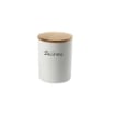 BARATTOLO PER ZUCCHERO TONDO 10X13 CM CON TOP IN LEGNO