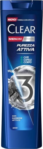 SHAMPOO CLEAR 225ML 3IN1 PUREZZA ATTIVA