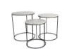 SET 3 TAOLINI TONDI DA CAFFÈ 45/40/35CM  CON TOP BIANCO OKX