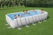 BESTWAY PISCINA FUORI TERRA POWER STEEL RETTANGOLARE 640 X 274 X 132 CM