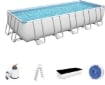 BESTWAY PISCINA FUORI TERRA POWER STEEL RETTANGOLARE 640 X 274 X 132 CM