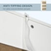 ARMADIO GUARDAROBA IN TRUCIOLATO CON APPENDIABITI E 2 CASSETTI SCORREVOLI PER CAMERE DA LETTO 100X60X200 CM BIANCO