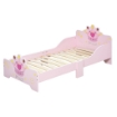 LETTO PER BAMBINI PRINCESS DA 3-6 ANNI CON SPONDE DI SICUREZZA E DOGHE IN LEGNO 143L X 73P X 60A CM ROSA