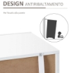 MOBILETTO SALVASPAZIO MULTIUSO PER INGRESSO SALOTTO O BAGNO IN LEGNO BIANCO CON LUCI LED COLORATE 107X35X97 CM