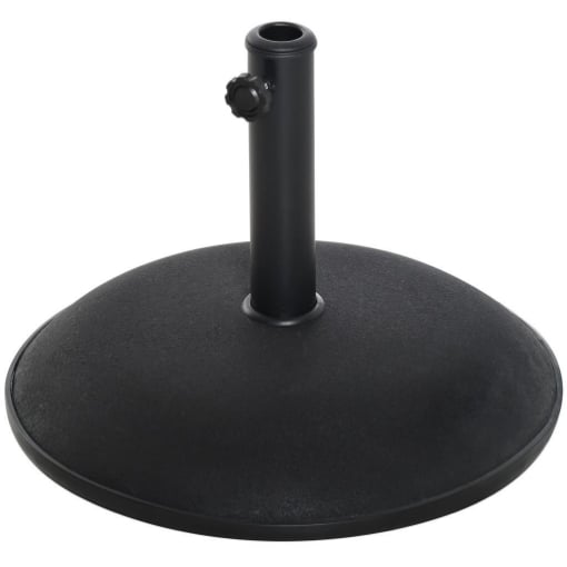 BASE PER OMBRELLONE DA GIARDINO IN CEMENTO PER OMBRELLONI CON PALO DI 35MM, 38MM, 48MM, NERO 50X37CM