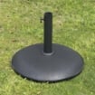 BASE PER OMBRELLONE DA GIARDINO IN CEMENTO PER OMBRELLONI CON PALO DI 35MM, 38MM, 48MM, NERO 50X37CM