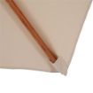 OMBRELLONE PARASOLE DOPPIO TETTO DA GIARDINO 3 X 3 M CREMA BAMBÙ