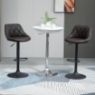 SET 2 SGABELLI DA BAR DI DESIGN GIREVOLI CON ALTEZZA REGOLABILE - MARRONE