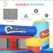CASTELLO GONFIABILE PER BAMBINI 3-8 ANNI CON TRAMPOLINO, SCIVOLO E PISCINA, 435X245X200CM
