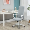 SEDIA DA UFFICIO ERGONOMICA CON ALTEZZA REGOLABILE E FUNZIONE DI INCLINAZIONE, 62X56X110-119.5 CM GRIGIA