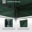 TETTO DI RICAMBIO PER GAZEBO DA GIARDINO 3X3M IN POLIESTERE, VERDE