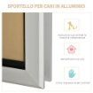 GATTAIOLA CON SISTEMA DI BLOCCO PER VETRO E PORTE, PER ANIMALI FINO A 9KG, 25.2X6.5X34.2ACM