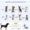 TRASPORTINO PER CANI E GATTI FINO 4KG PIEGHEVOLE CON 3 APERTURE E CUSCINO, 70X51X50CM, GRIGIO