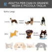 KENNEL GABBIA PER CANI PIEGHEVOLE CON FRENO E FONDO RIMOVIBILE - GRIGIO