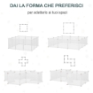 RECINTO PER CONIGLI, CUCCIOLI E PICCOLI ANIMALI MODULABILE IN METALLO E PP, 12 PANNELLI DA 35X45 CM BIANCO