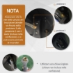 BARBECUE A GAS CON COPERCHIO, 4 BRUCIATORI DA 11.6KW, FORNELLO, MENSOLA E 2 RUOTE, 110X50X100 CM NERO