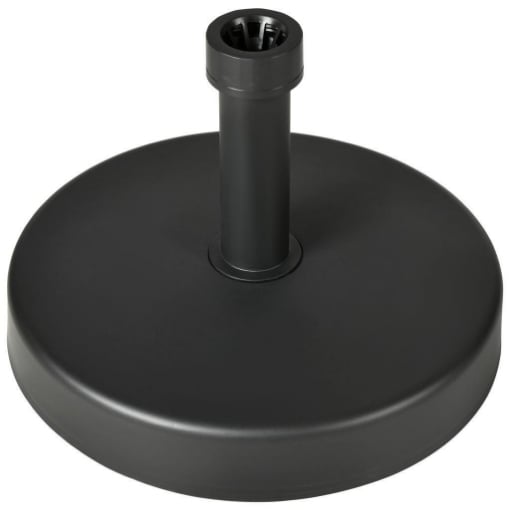 BASE PER OMBRELLONE DA GIARDINO IN PLASTICA PP MAX 18KG DI PESO, Ø45X33 CM, NERO