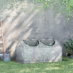 MINI SERRA DA GIARDINO CON 2 FINESTRE AVVOLGIBILI E COPERTURA PE ANTI-UV, 119X60X60CM, BIANCO