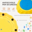 PERCORSO DI EQUILIBRIO GIOCATTOLO PER BAMBINI 3-6 ANNI PIETRE DI FIUME SET 3 PEZZI ANTISCIVOLO E IMPILABILI