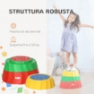 PERCORSO DI EQUILIBRIO GIOCATTOLO PER BAMBINI 3-6 ANNI PIETRE DI FIUME SET 3 PEZZI ANTISCIVOLO E IMPILABILI