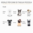 CASETTA PER CANI DA INTERNO IN LEGNO E ACCIAIO CON CUSCINO RIMOVIBILE E LAVABILE PER CANI DI PICCOLA TAGLIA