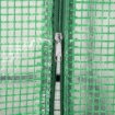 SERRA PER PIANTE VERTICALE CON SCAFFALE A 4 RIPIANI IN ACCIAIO E PE VERDE SCURO, 70X50X160 CM
