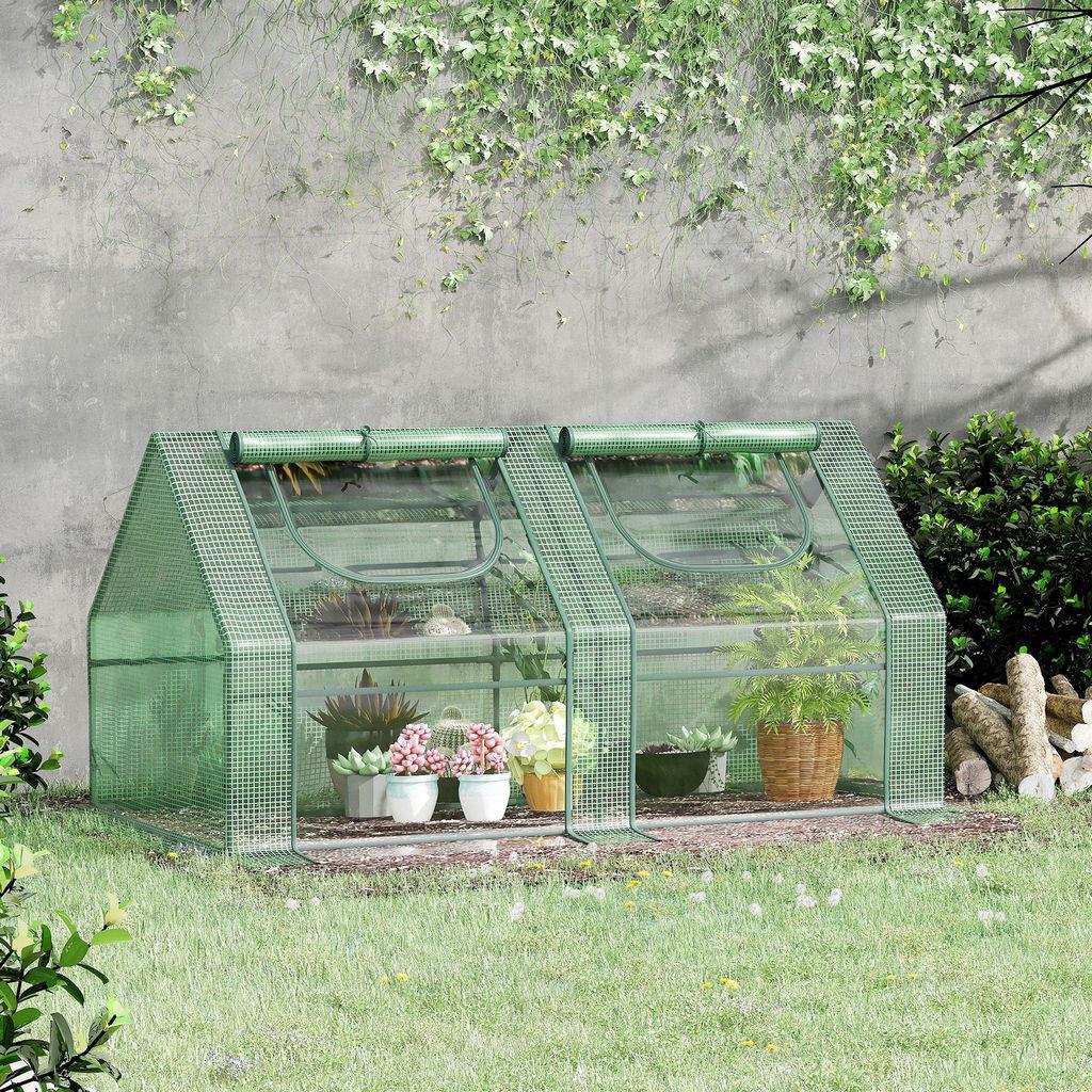Relaxdays Set da 12 Anelli di Supporto per Fragole, Sostegno in Plastica per Piantine da Orto, Rete Anti Muffa, Verde