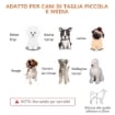 CANCELLINO PER CANI ESTENSIBILE DA INTERNO IN LEGNO E ACCIAIO, 104-183X36X69CM, BLU