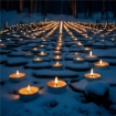 MAURY'S CANDELINE TEA LIGHT 30 PZ GIALLE CON OLIO DI CITRONELLA E BASE IN METALLO