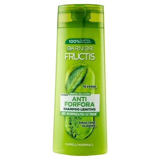 GARNIER FRUCTIS SHAMPOO 250 ML ANTI FORFORA PER 4 SETTIMANE 2IN1 LENITIVO CAPELLI NORMALI TE' VERDE OKX