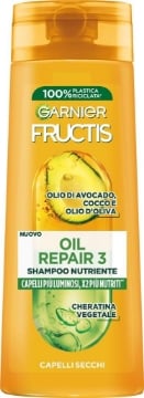 GARNIER FRUCTIS SHAMPOO 250 ML OIL REPAIR 3 CAPELLI PIU LUMINOSI X2 PIU NUTRITI X CAPELLI SECCHI