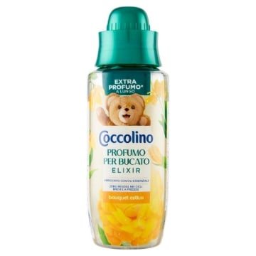 COCCOLINO PROFUMO PER BUCATO AMMORBIDENTE 342 ML ELIXIR BOUQUET ESTIVO CON AMBRA GELSOMINO E FIORI D'ARANCIA OKX