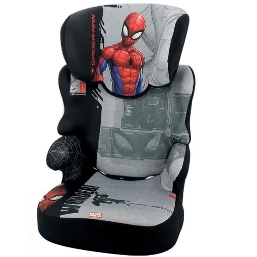 SEGGIOLINO SPIDERMAN PER AUTO GRUPPO 2/3 PER I BAMBINI DA 15 A 36 KG PROTEZIONE MASSIMA  OKX