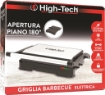 HIGH-TECH BISTECCHIERA  850W 23X14,5CMAPERTURA PIANO 180° GRIGLIA BARBECUE ELETTRICA CON PIEDINI ANTISCIVOLO OKX