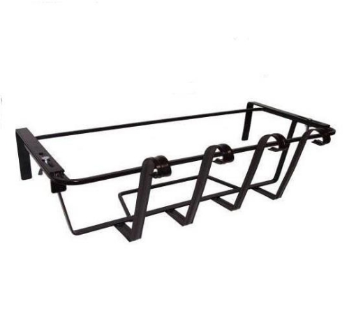 BALCONIERA AREZZO REGOLABILE IN FERRO BATTUTO LARGO 56 CM CM X H15 CM COLORE NERO