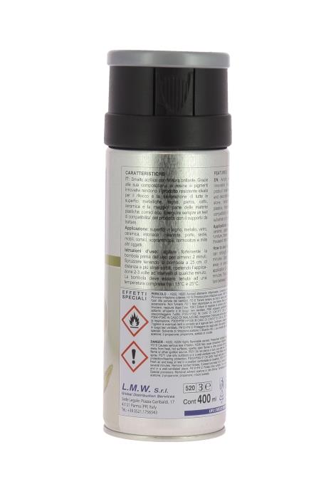 Spray Smalto Argento Felton 200ml | Finitura Lucida Per Legno, Metallo, Cartone | Asciugatura Rapida