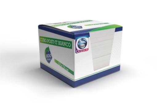 CUBO POST-IT BIANCO 600 PAGINE 7,5 X 7,5 CM IDEALE PER PRENDERE APPUNTI 