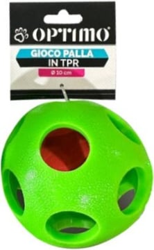 GIOCO PALLA IN TPR CON PALLINA INTERNA PER SUONO IDEALE PER GIOCHI DI LANCIO 10 CM OKXX