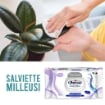 MAURY'S SALVIETTE DETERGENTI UMIDIFICATE MILLEUSI BLU HARMONY 72PZ PER ADULTI E BAMBINI