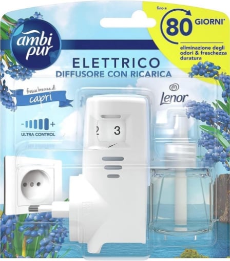 AMBIPUR LENOR PROFUMATORE PER AMBIENTE ELETTRICO + RICARICA  20 ML CAPRI OKX