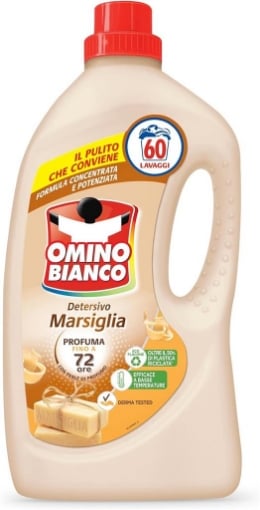 OMINO BIANCO DETERSIVO LAVATRICE 60 LAVAGGI FRESCO PROFUMO MARSIGLIA 2400 ML