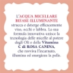 ACQUA MICELLARE BIFASE ALLE ROSE 200 ML ALLA ROSA CANINA + AZIONE ILLUMINANTE VITAMINA C OKX